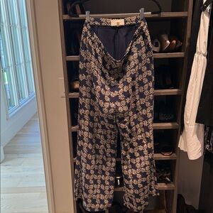 THE GREAT. Navy and Cream Floral Men's Dress Pants